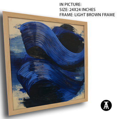 Artwork in Light Brown Frame