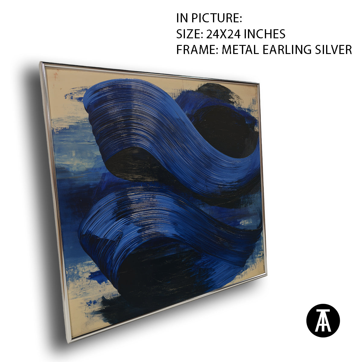 Artwork in Metal Earling Silver Frame