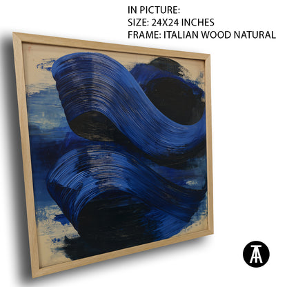 Artwork in Natural Wood Frame