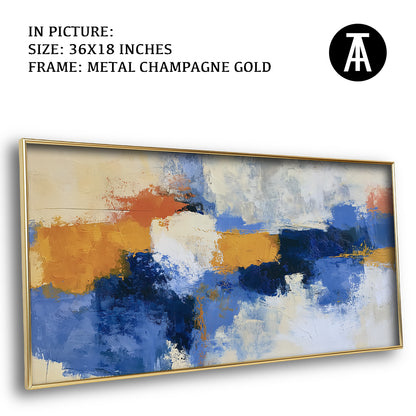 Artwork in Metal Champagne Gold Frame