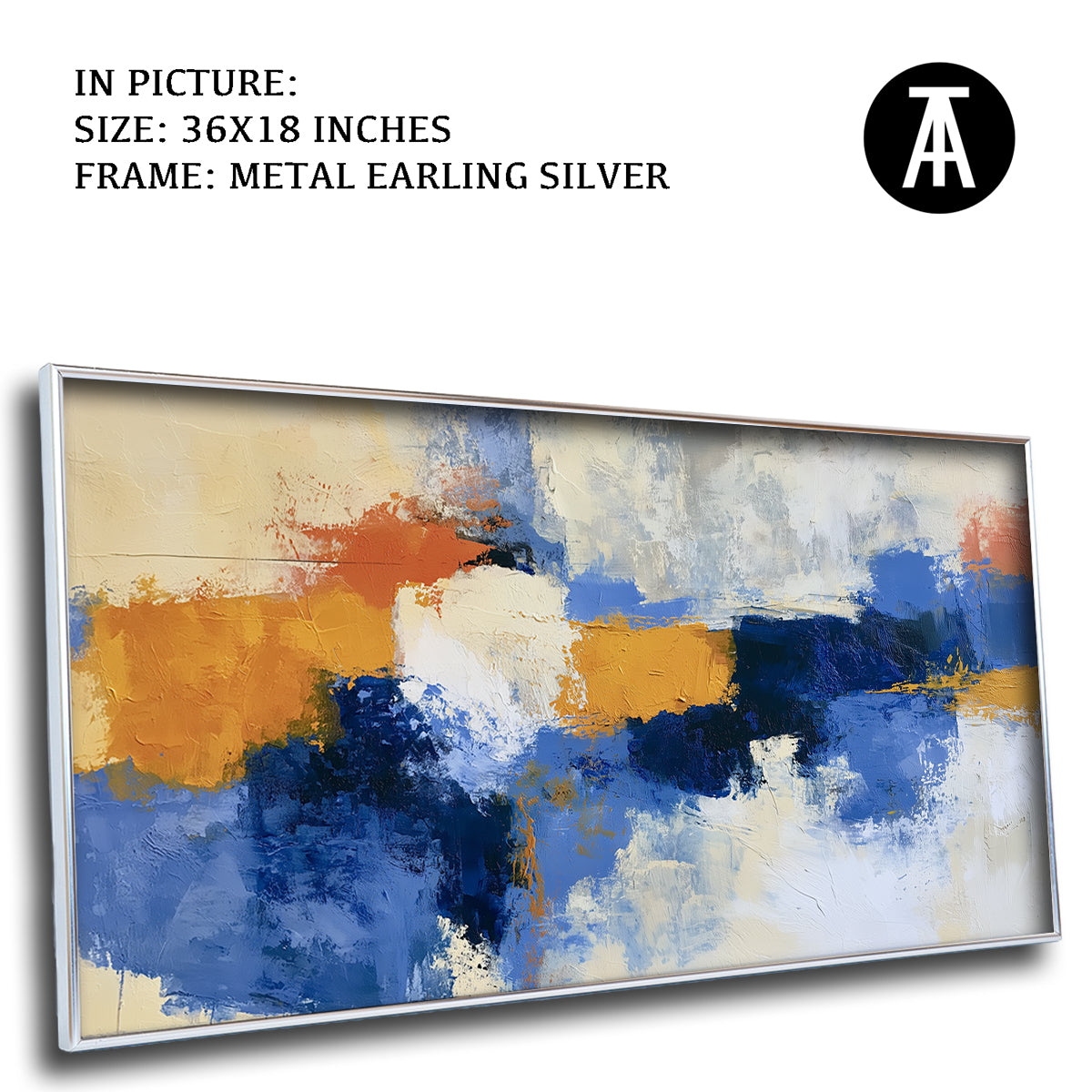 Artwork in Metal Earling Silver Frame
