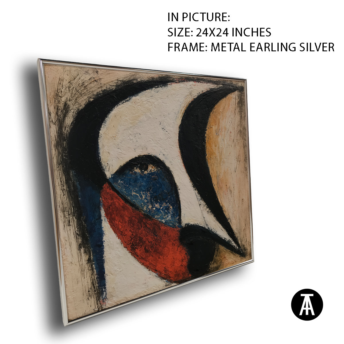 Artwork in Metal Earling Silver Frame