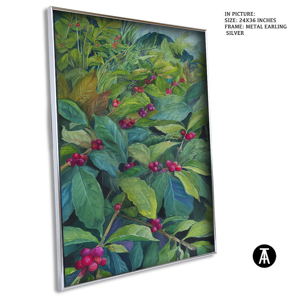 Artwork in Metal Earling Silver Frame