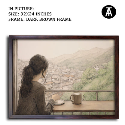 Artwork in Metal Champagne Gold Frame