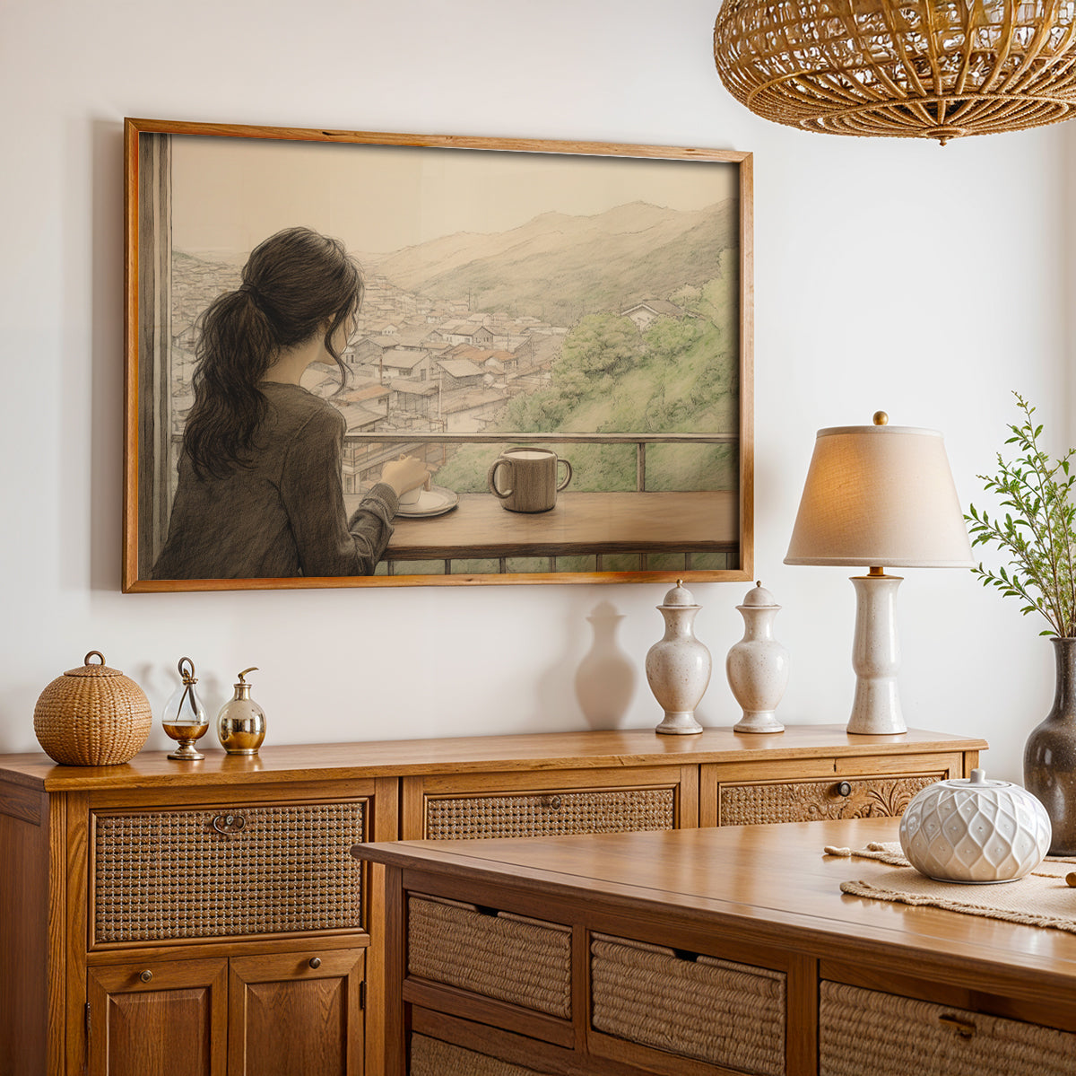 Limited Edition Painting in a Lifestyle Setting