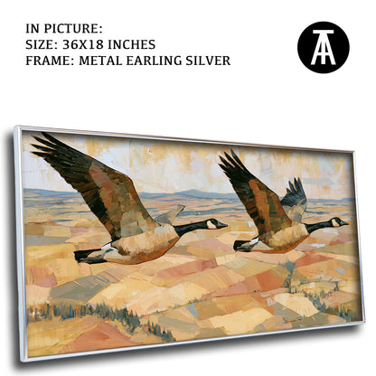 Artwork in Metal Earling Silver Frame