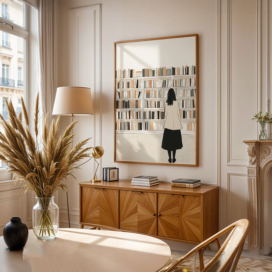 Minimalist Painting in a Lifestyle Setting