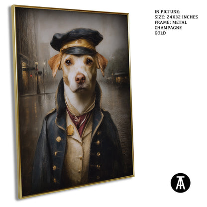 Artwork in Metal Champagne Gold Frame