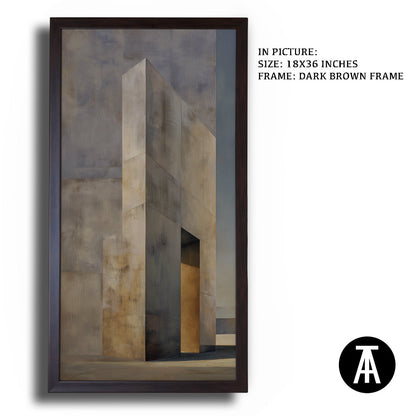 Artwork in Metal Champagne Gold Frame