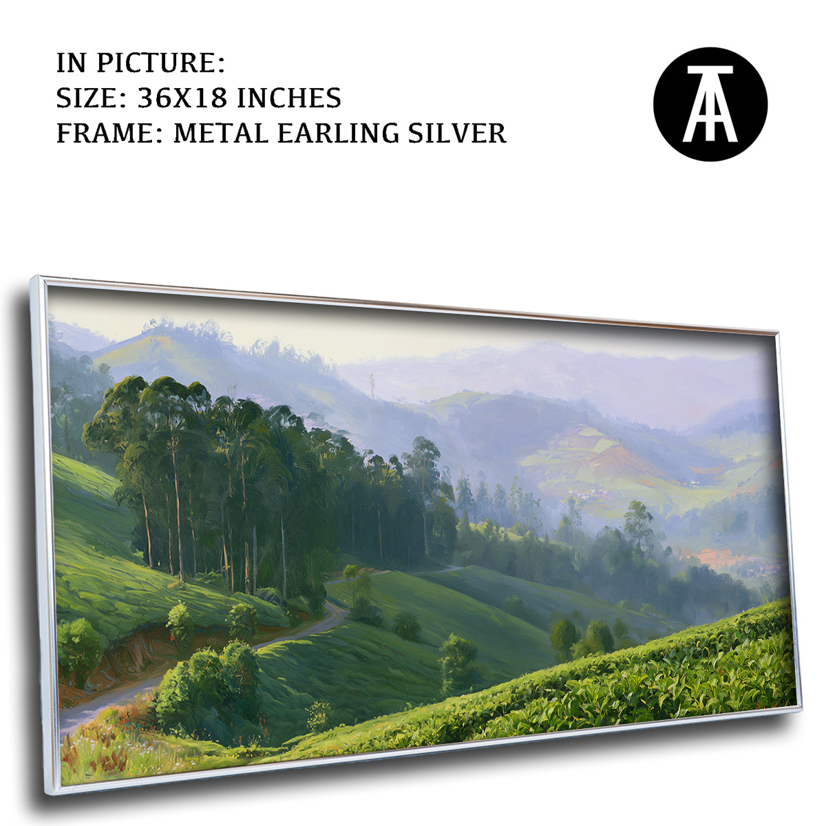 Artwork in Metal Earling Silver Frame