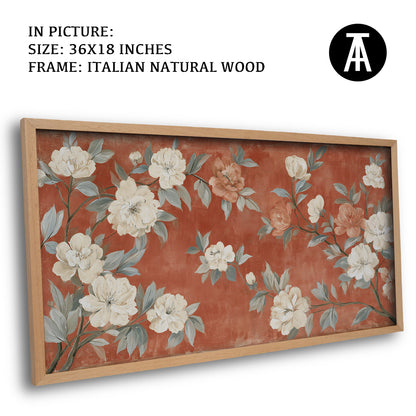 Artwork in Natural Wood Frame