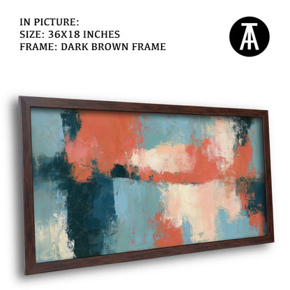 Artwork in Dark Brown Frame