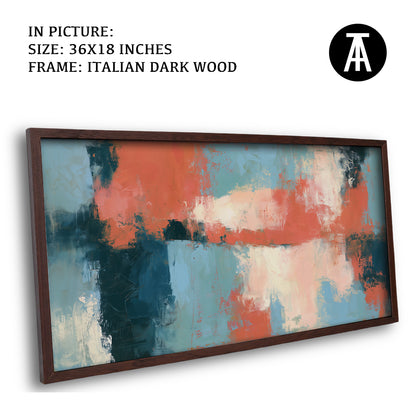 Artwork in Dark Wood Frame