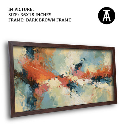 Artwork in Dark Brown Frame