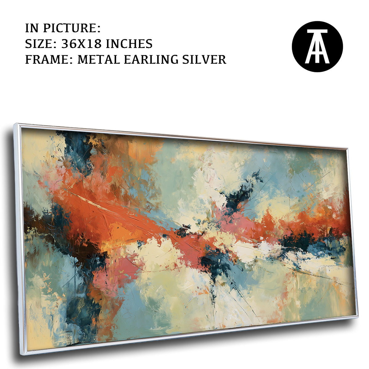 Artwork in Metal Earling Silver Frame