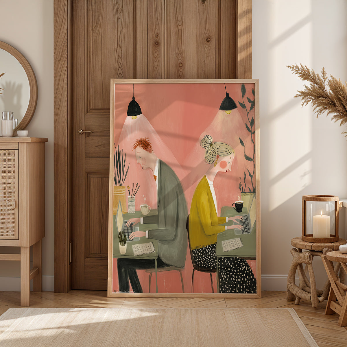 Painting in a Lifestyle Setting