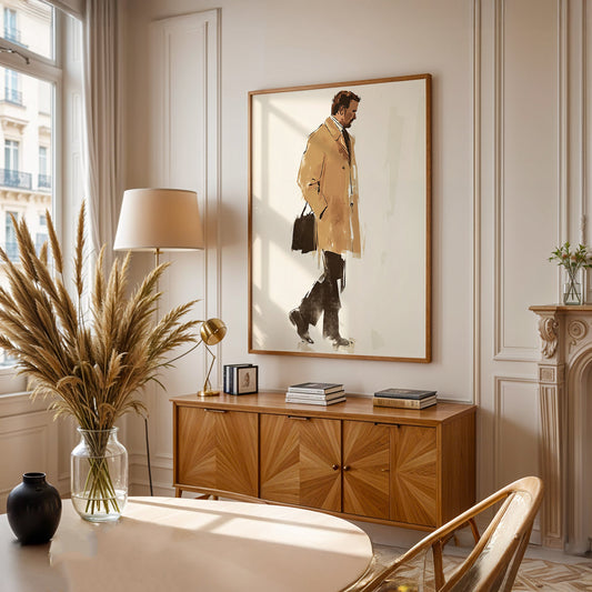 Minimalist Painting in a Lifestyle Setting