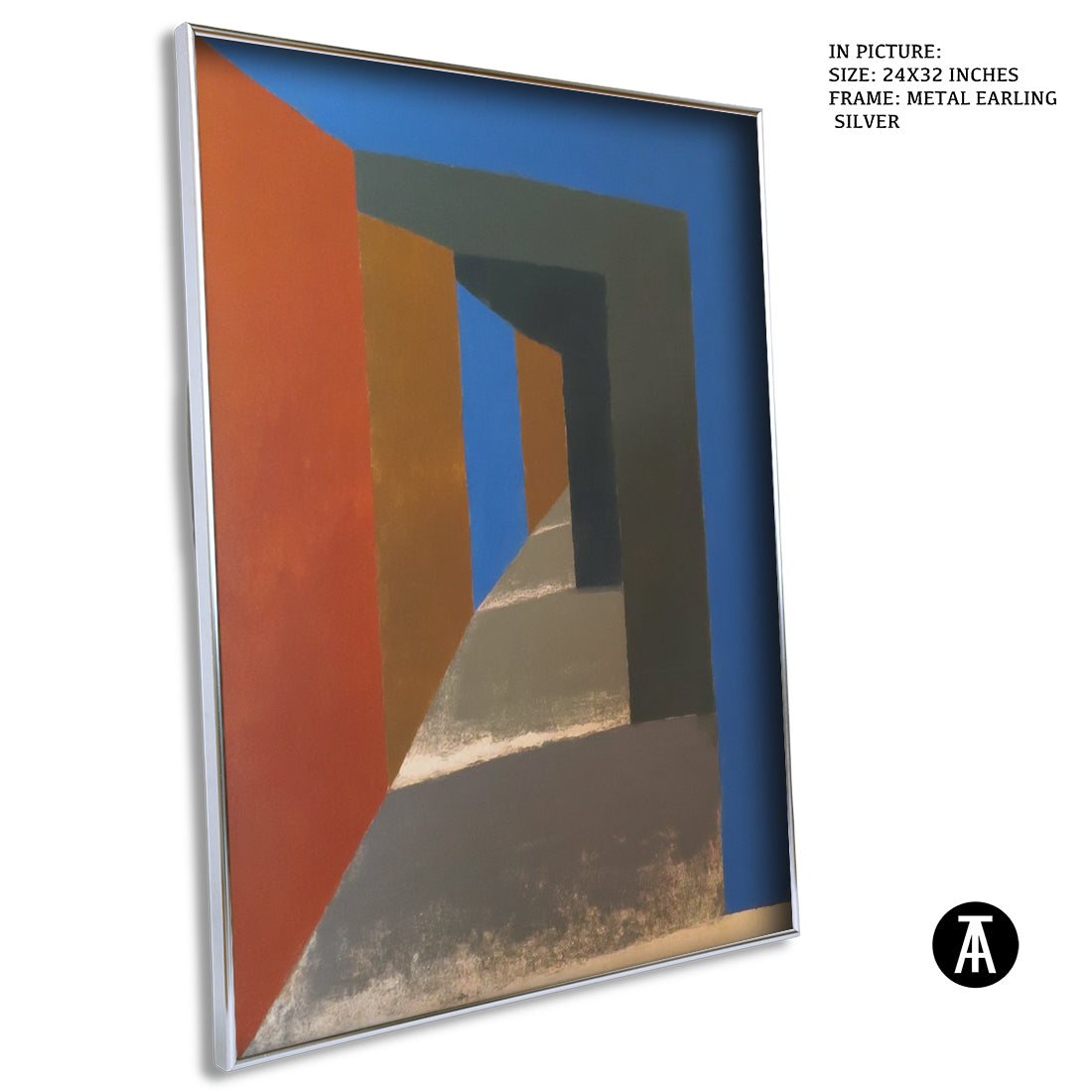 Artwork in Metal Earling Silver Frame