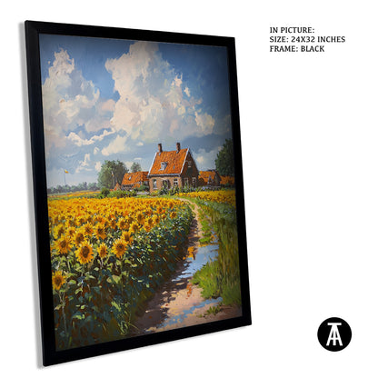 Sample Artwork in Black Frame