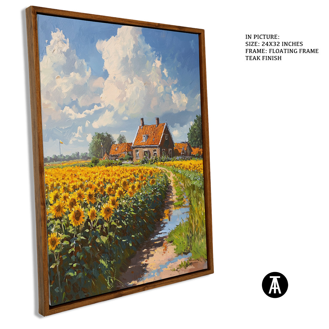 Sample Artwork in Floating Frame