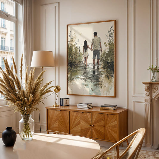 Minimalist Painting in a Lifestyle Setting