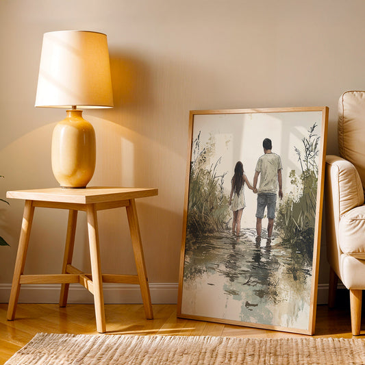 Minimalist Artwork in a Lifestyle Setting