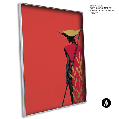 Artwork in Metal Earling Silver Frame