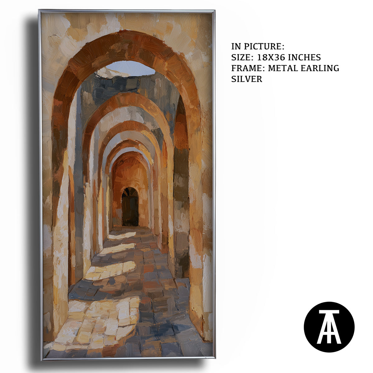 Artwork in Metal Earling Silver Frame