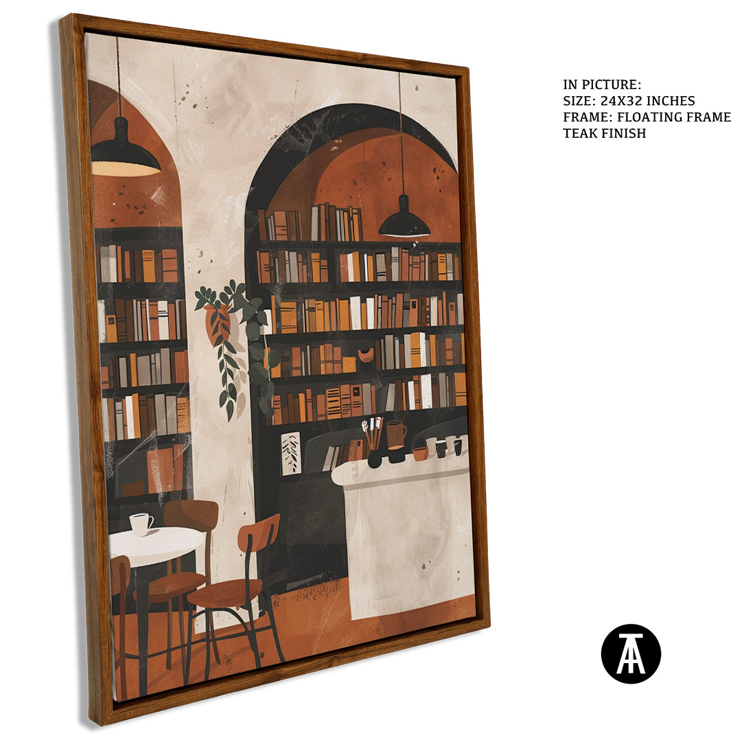 Sample Artwork in Floating Frame