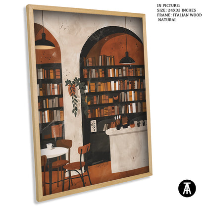 Sample Artwork in Italian Wood Framing Natural