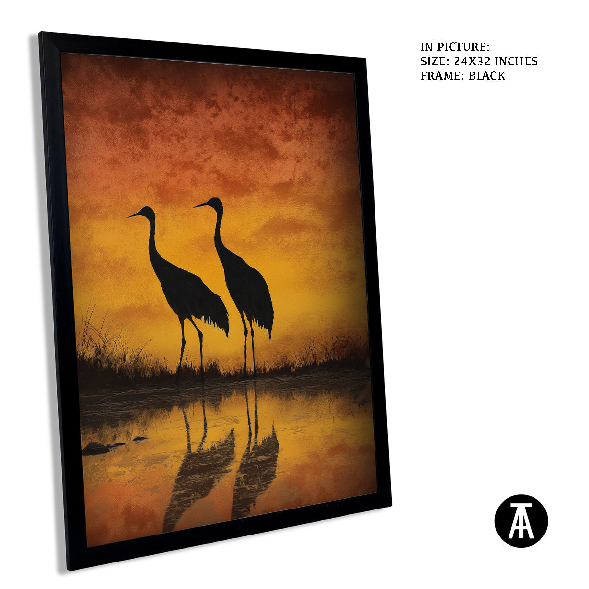 Artwork in Metal Earling Silver Frame