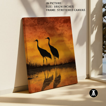 Artwork in Natural Wood Frame