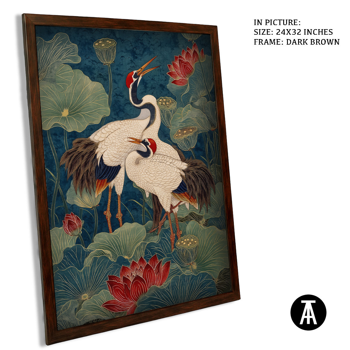 Artwork in Metal Champagne Gold Frame