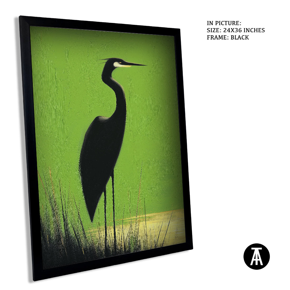Sample Artwork in Black Frame