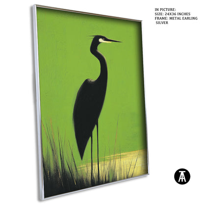 Sample Artwork in Earling Silver Metal Frame