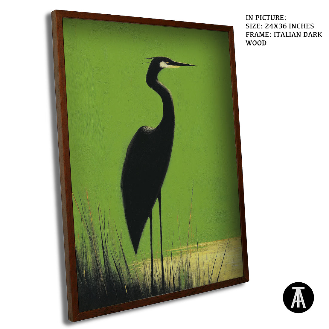 Sample Artwork in Italian Wood Framing Dark
