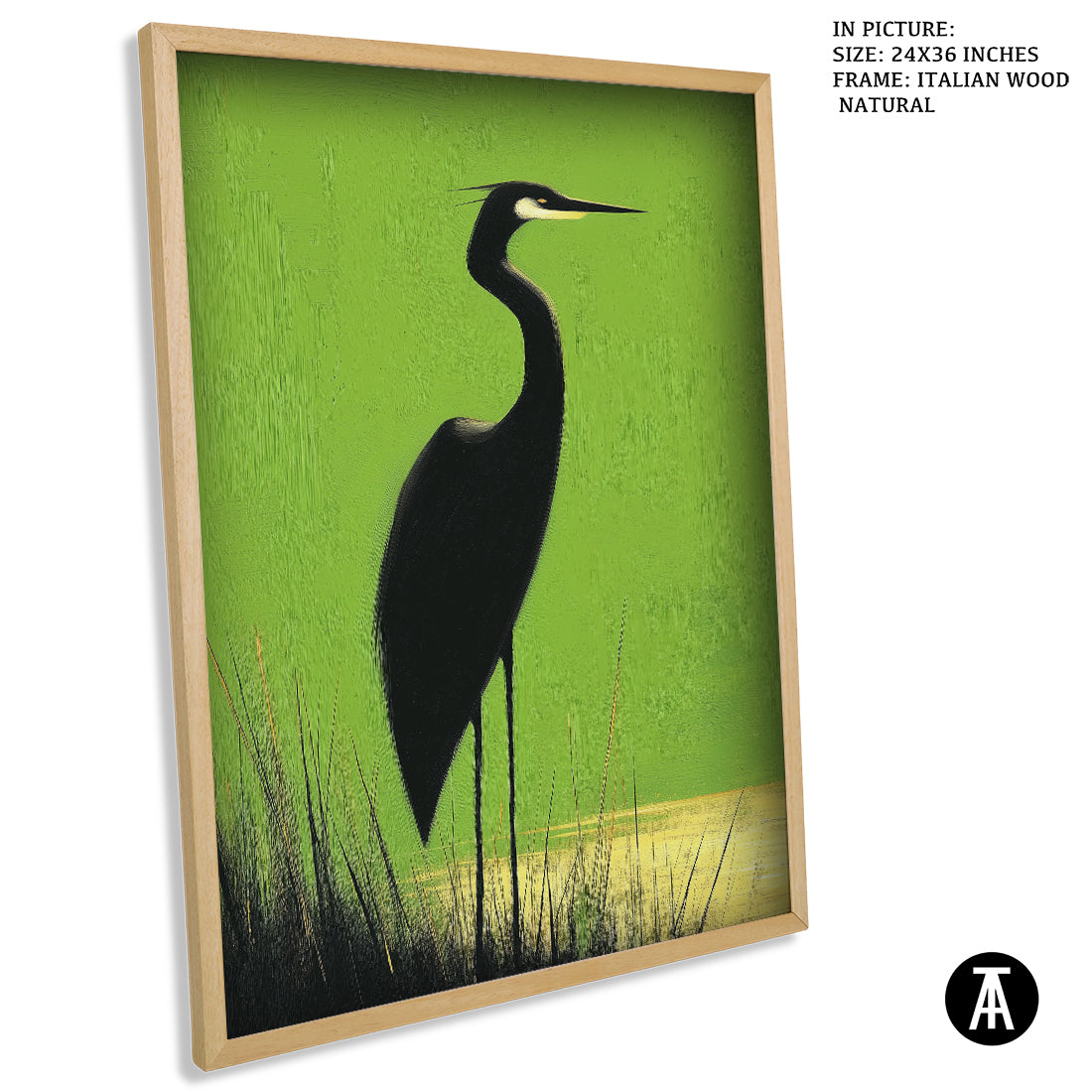 Sample Artwork in Italian Wood Framing Natural
