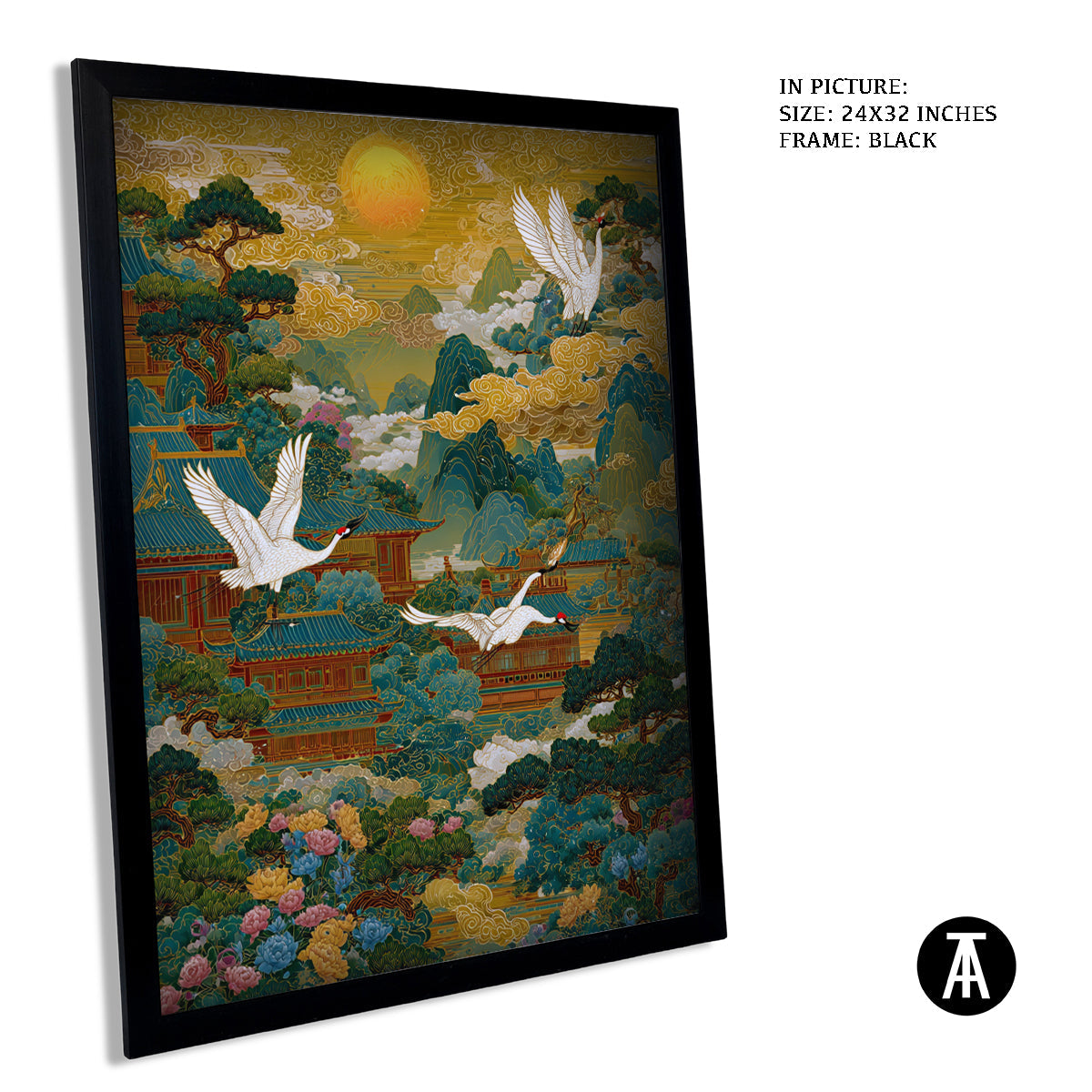 Artwork in Metal Earling Silver Frame