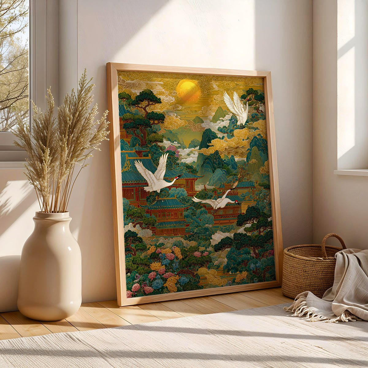Japanese Painting in a Lifestyle Setting