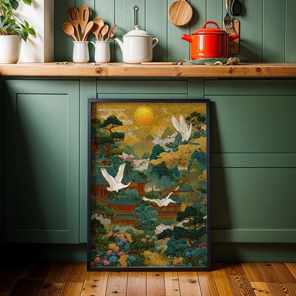 Japanese Artwork in a Lifestyle Setting