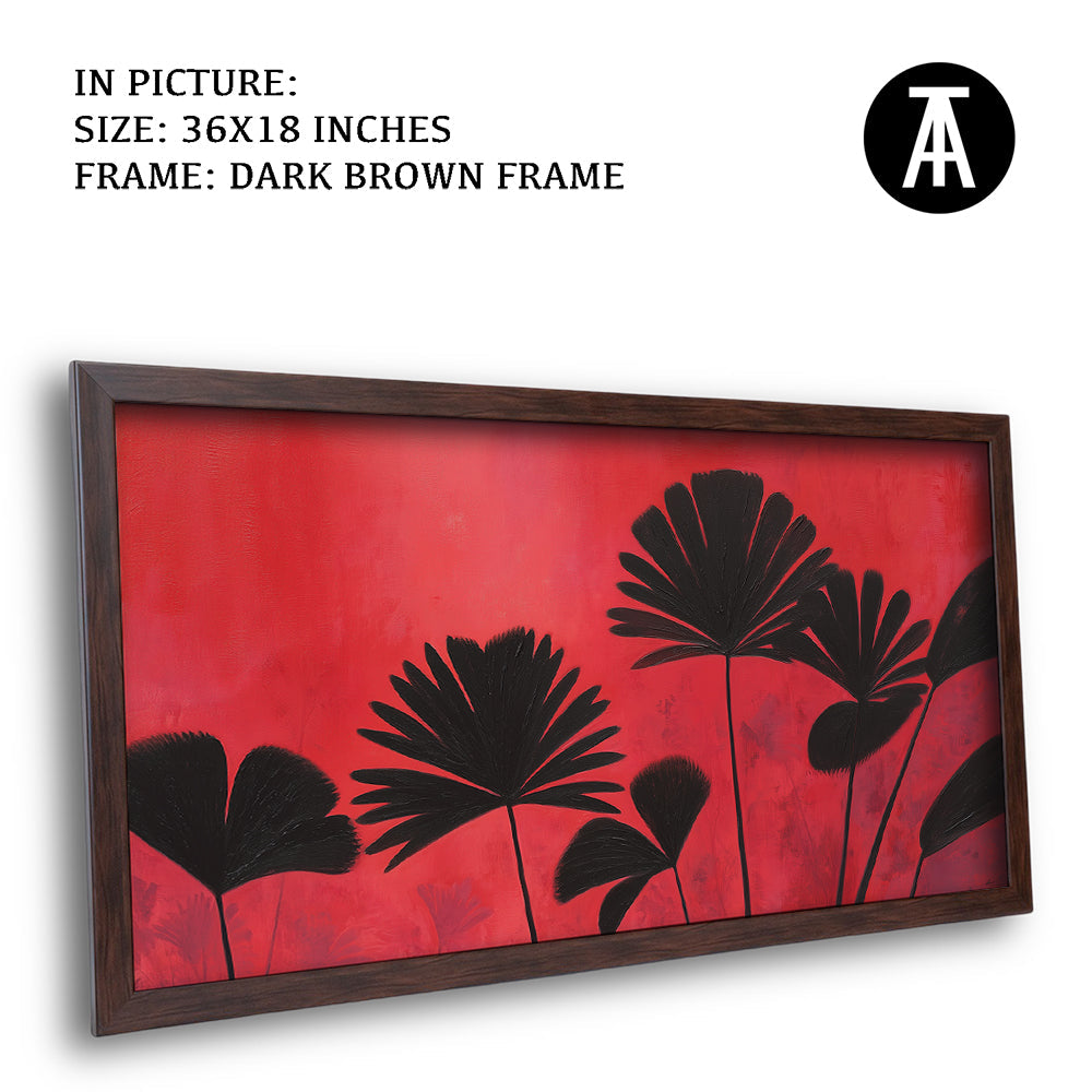 Artwork in Dark Brown Frame