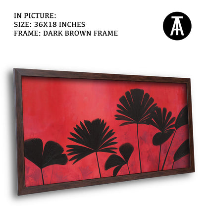 Artwork in Dark Brown Frame