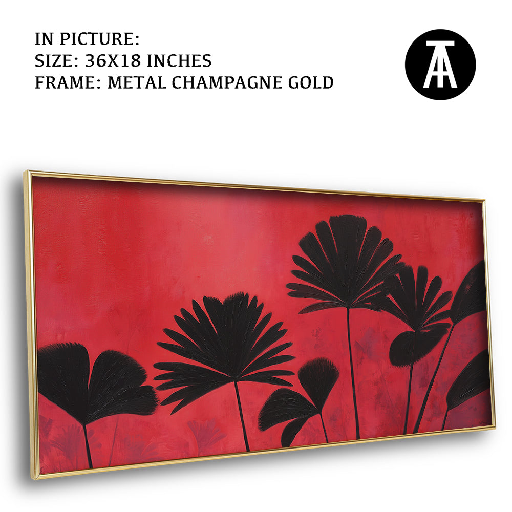 Artwork in Metal Champagne Gold Frame