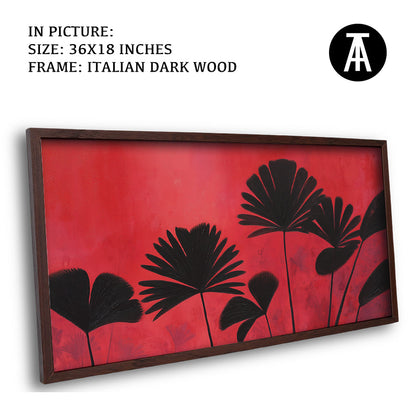 Artwork in Dark Wood Frame