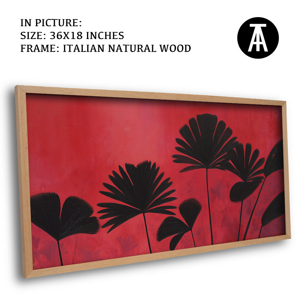 Artwork in Natural Wood Frame