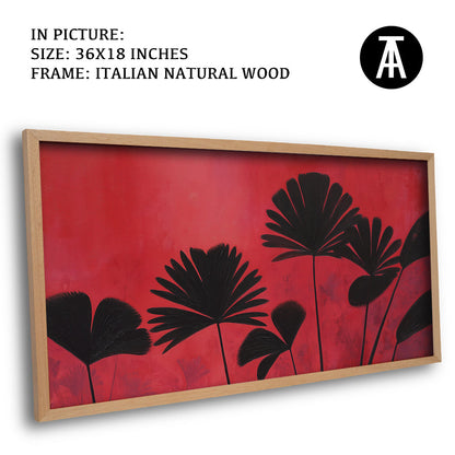 Artwork in Natural Wood Frame