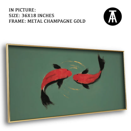 Artwork in Metal Champagne Gold Frame