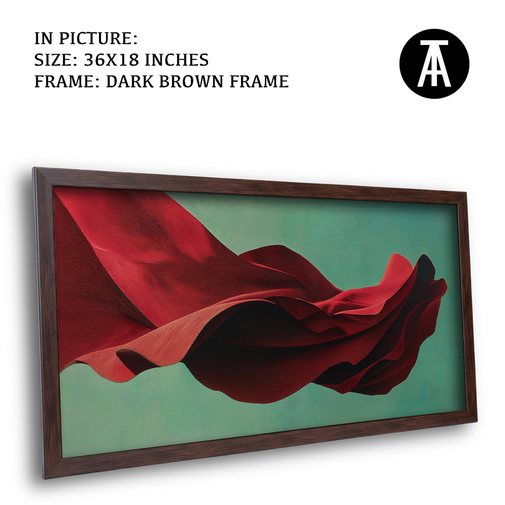 Artwork in Dark Brown Frame