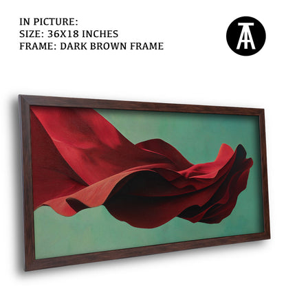 Artwork in Dark Brown Frame