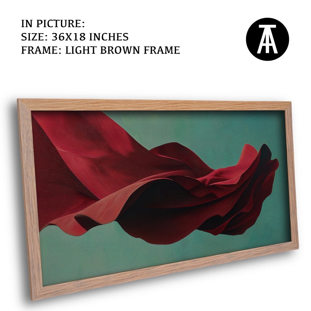Artwork in Light Brown Frame